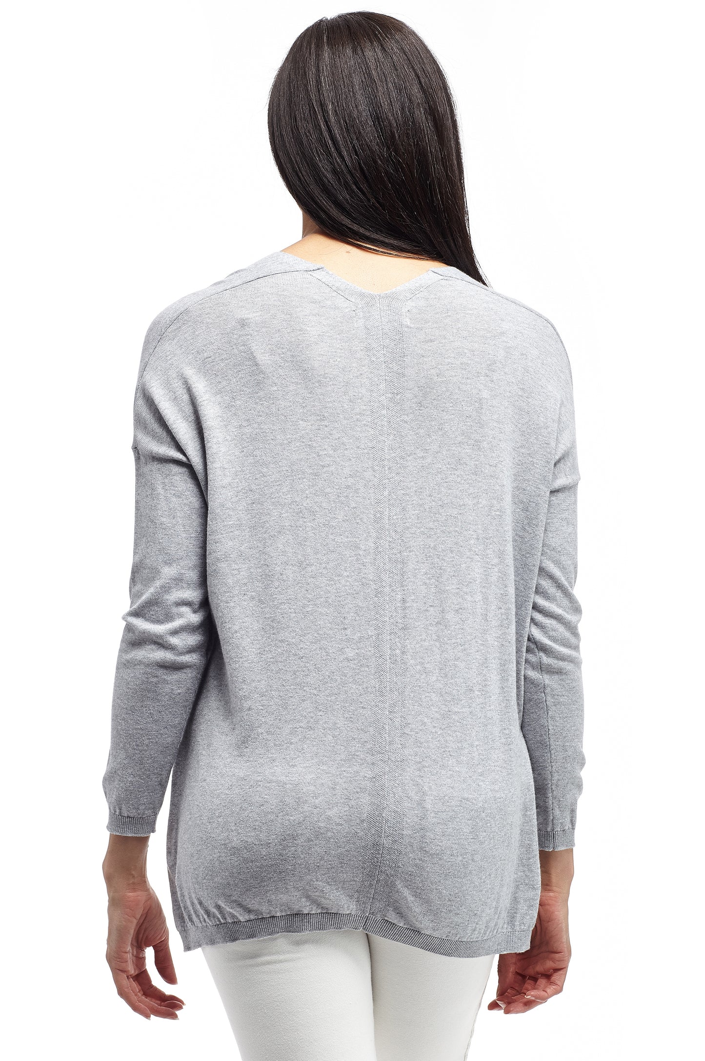Plus Size La Cera Long Sleeve Pullover Sweater with Pocket