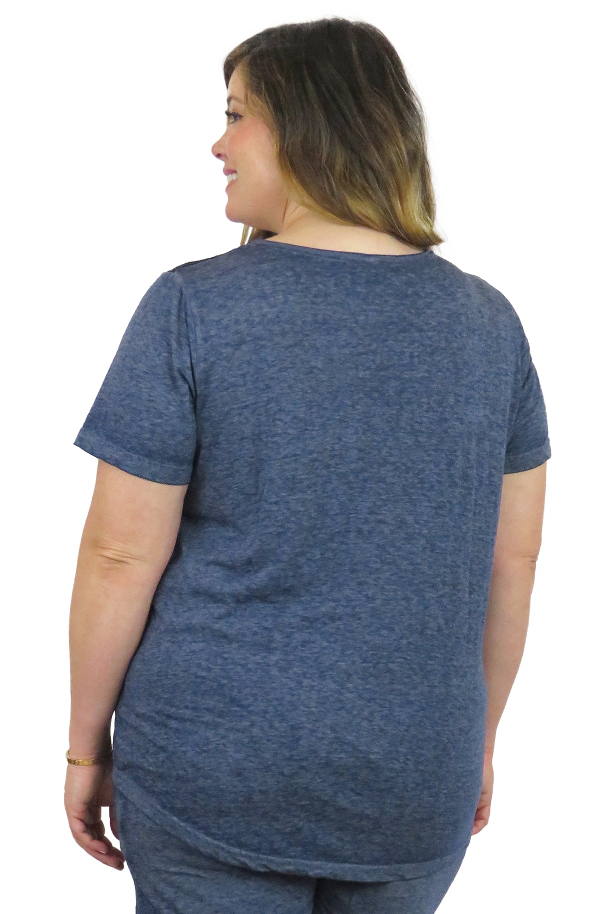 Plus Size Soft & Supple V-Neck Knit Top - La Cera