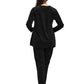 La Cera Long Sleeve Velour Set - La Cera