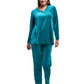 La Cera Long Sleeve Velour Set - La Cera
