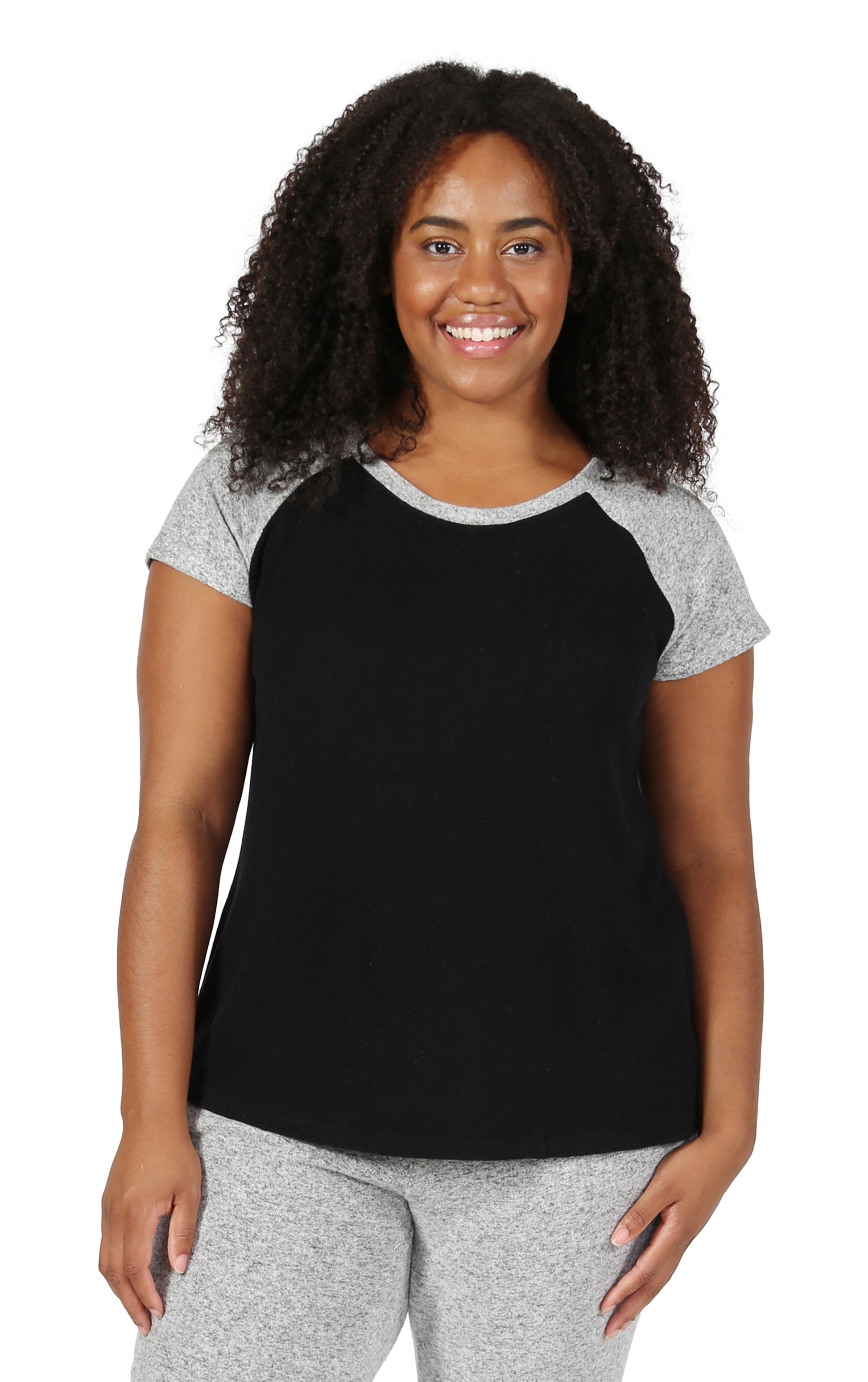 The Comfort Collection Plus Size Duo Tone Tee - La Cera