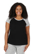 The Comfort Collection Plus Size Duo Tone Tee - La Cera