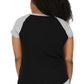 The Comfort Collection Plus Size Duo Tone Tee - La Cera