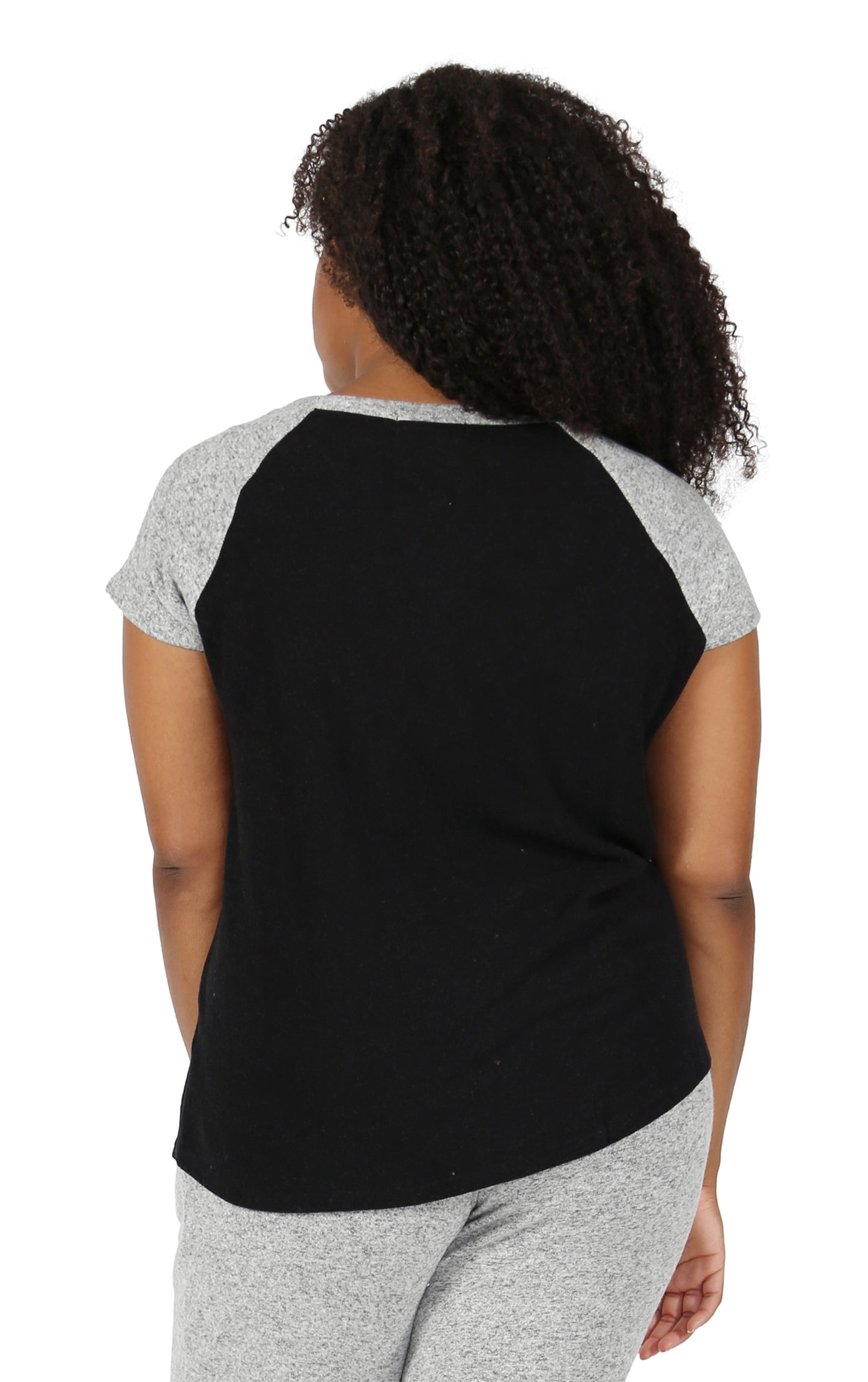 The Comfort Collection Plus Size Duo Tone Tee - La Cera