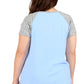 The Comfort Collection Plus Size Duo Tone Tee - La Cera