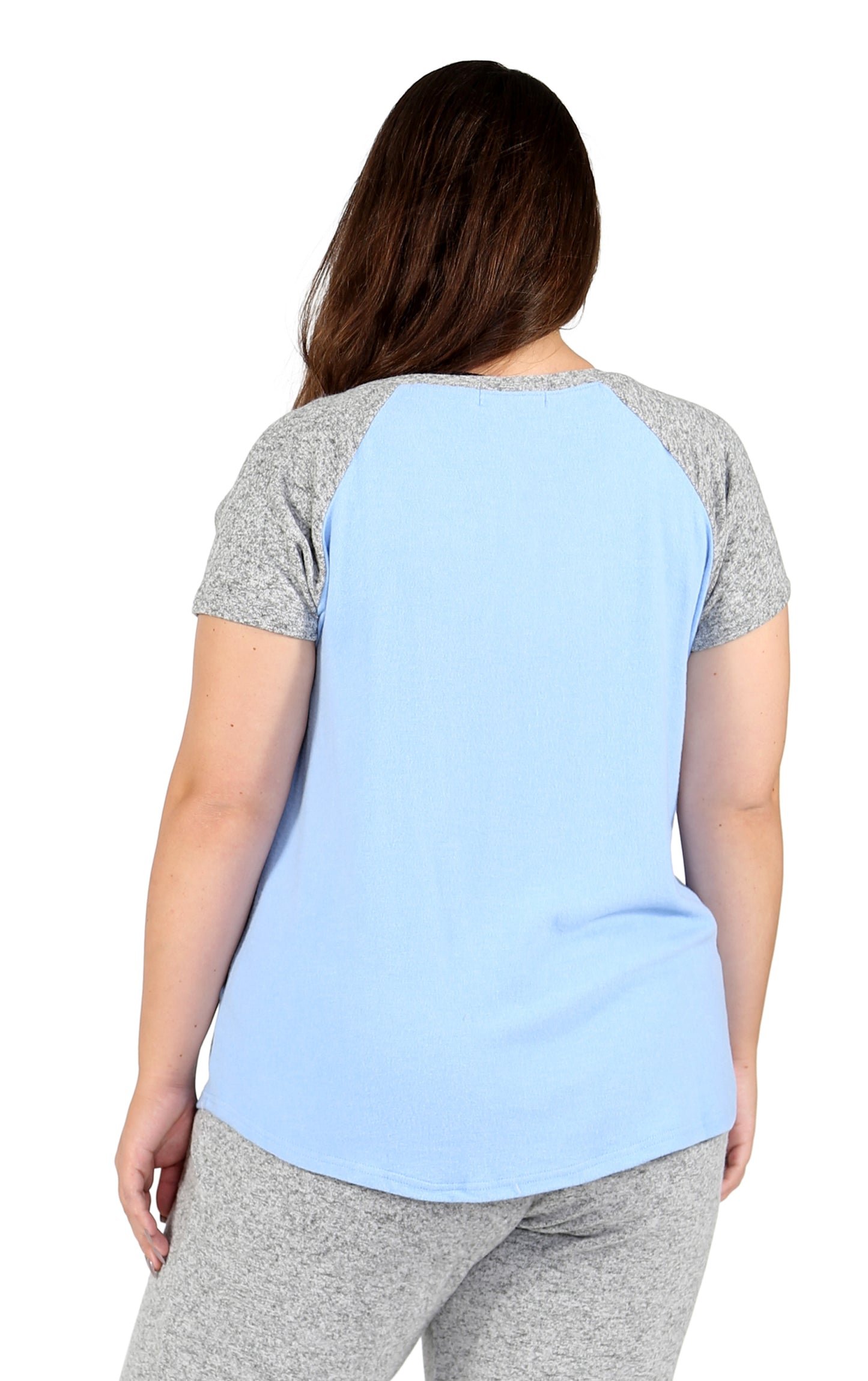 The Comfort Collection Plus Size Duo Tone Tee - La Cera