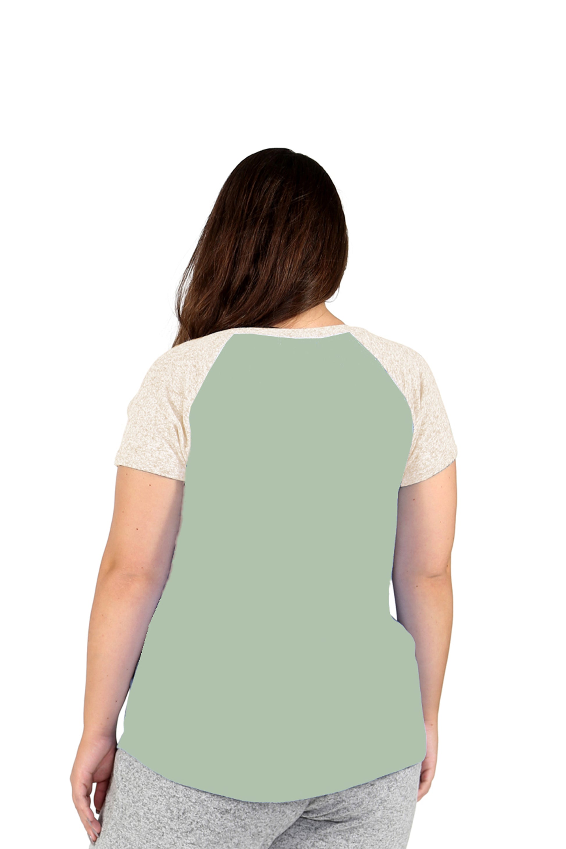 The Comfort Collection Plus Size Duo Tone Tee - La Cera
