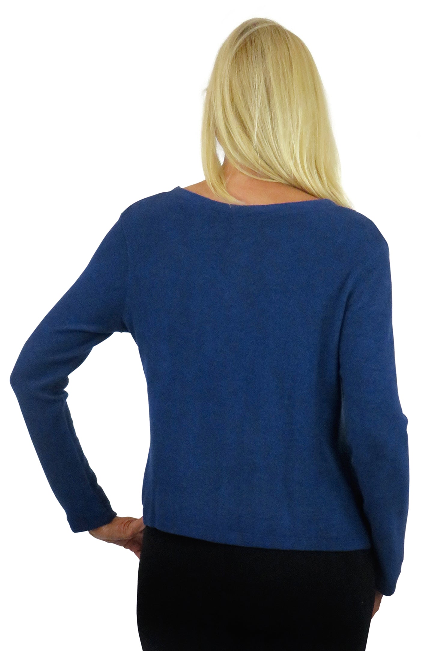 V-Neck Comfort Collection Long Sleeve Top - La Cera