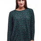 La Cera Baroque Print Pullover Top - La Cera