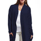 La Cera Shawl Collar Long Cardigan - La Cera‚Ñ¢ - 7