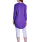 La Cera Pleat Front Rayon Solid Tunic