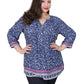 Plus Size Rayon Print Tunic