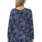 La Cera Lucerne Floral Cowl Neck Top