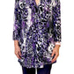 La Cera Pleat Front Animal Printed Tunic - La Cera