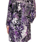 La Cera Pleat Front Animal Printed Tunic - La Cera