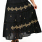 La Cera Embroidered Detail Peasant Skirt - La Cera
