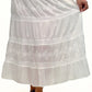 La Cera Embroidered Detail Peasant Skirt - La Cera