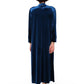 Plus Size Smocked Velour Zip Front Robe - La Cera