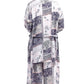 Rayon Navy and Pink Printed Robe - La Cera