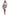 Rayon Navy and Pink Printed Robe - La Cera