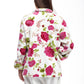 Floral Fleece Plus Size Bed Jacket