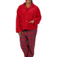 La Cera Plus Size Plush Bed Jacket - La Cera