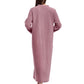 La Cera Snap Front Robe - La Cera