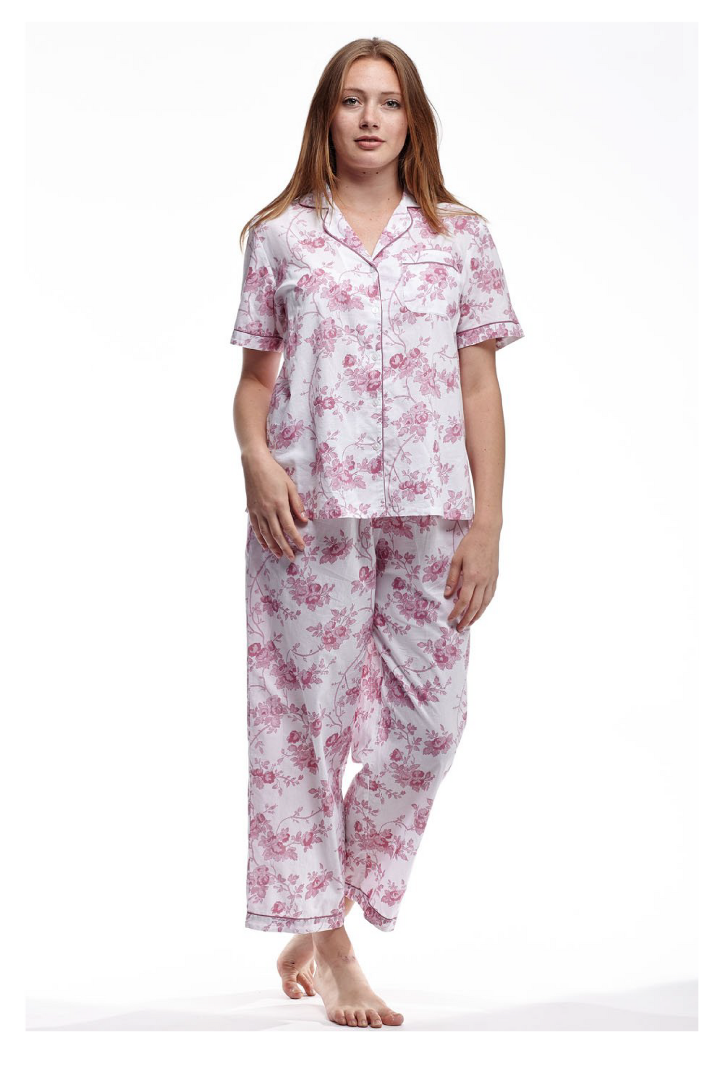 Floral Print Pajamas - La Cera